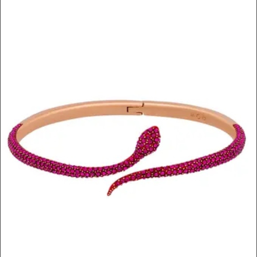 Swarovski Pink Cuff Bracelet !!💖💓💞🐍
